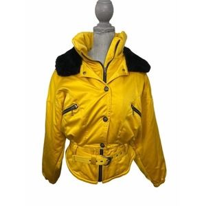 Nils Skiwear Yellow Women's Ski Jacket Size 12